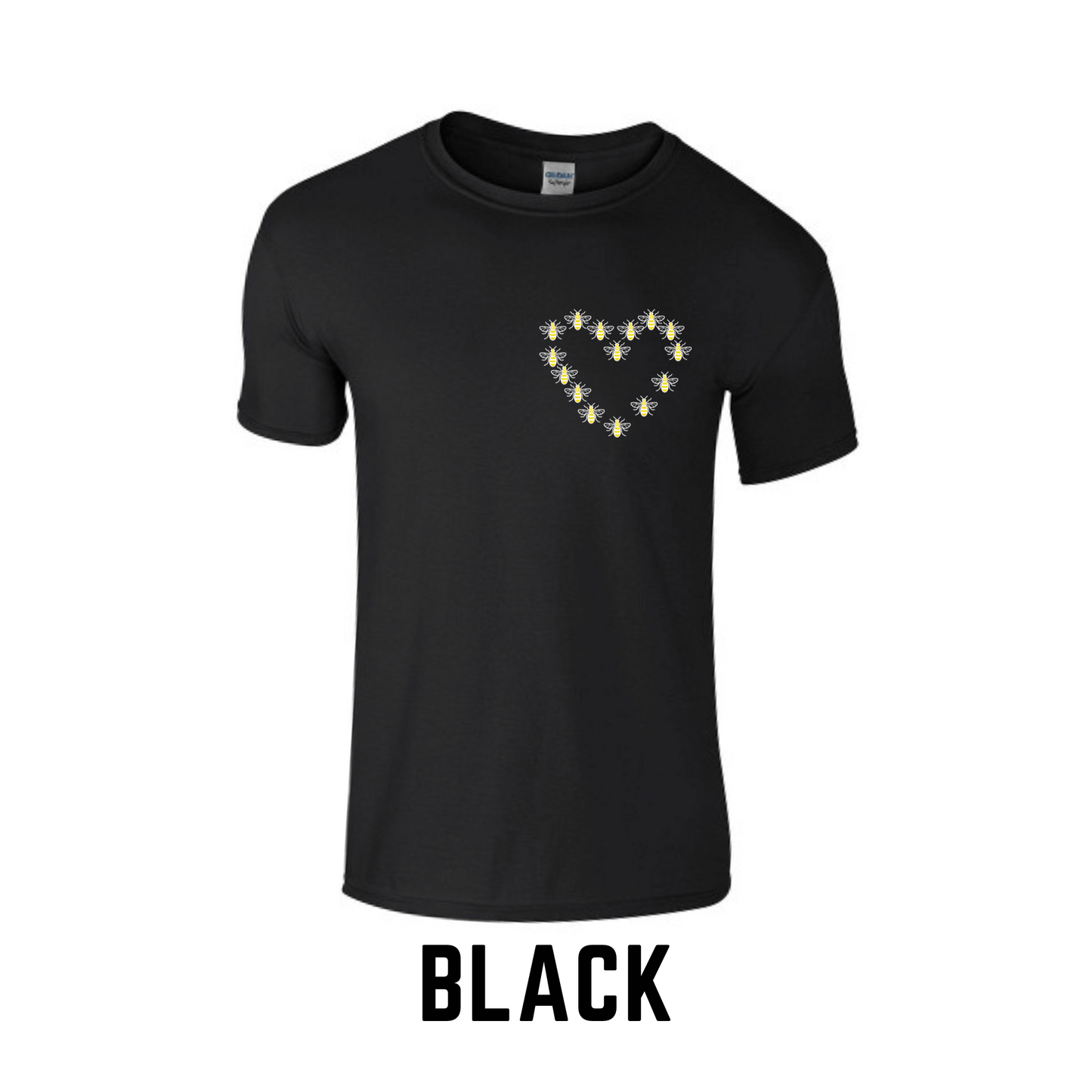 Bee Heart | Printed Crew Neck T-Shirt