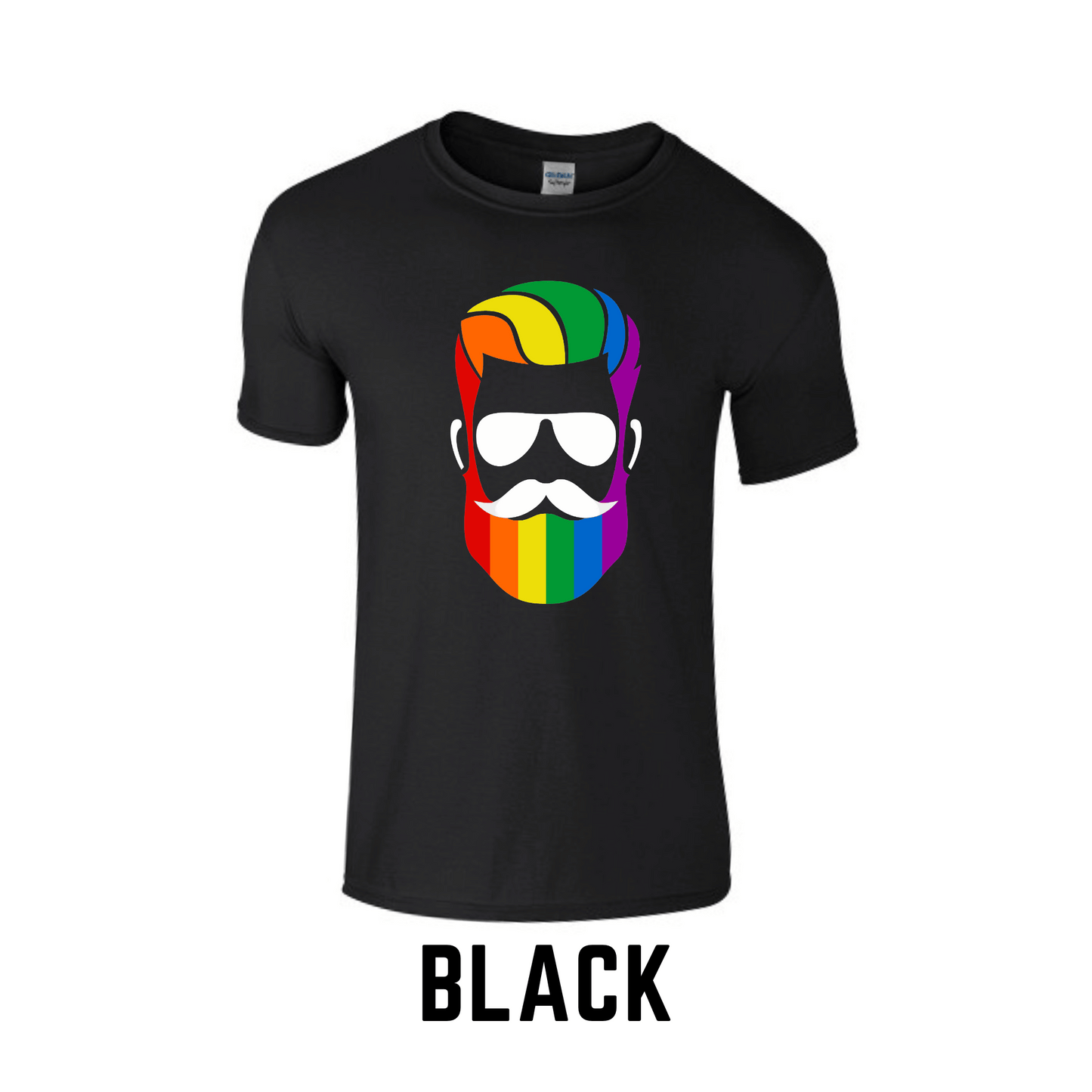 Rainbow Man | Printed Crew Neck T-Shirt