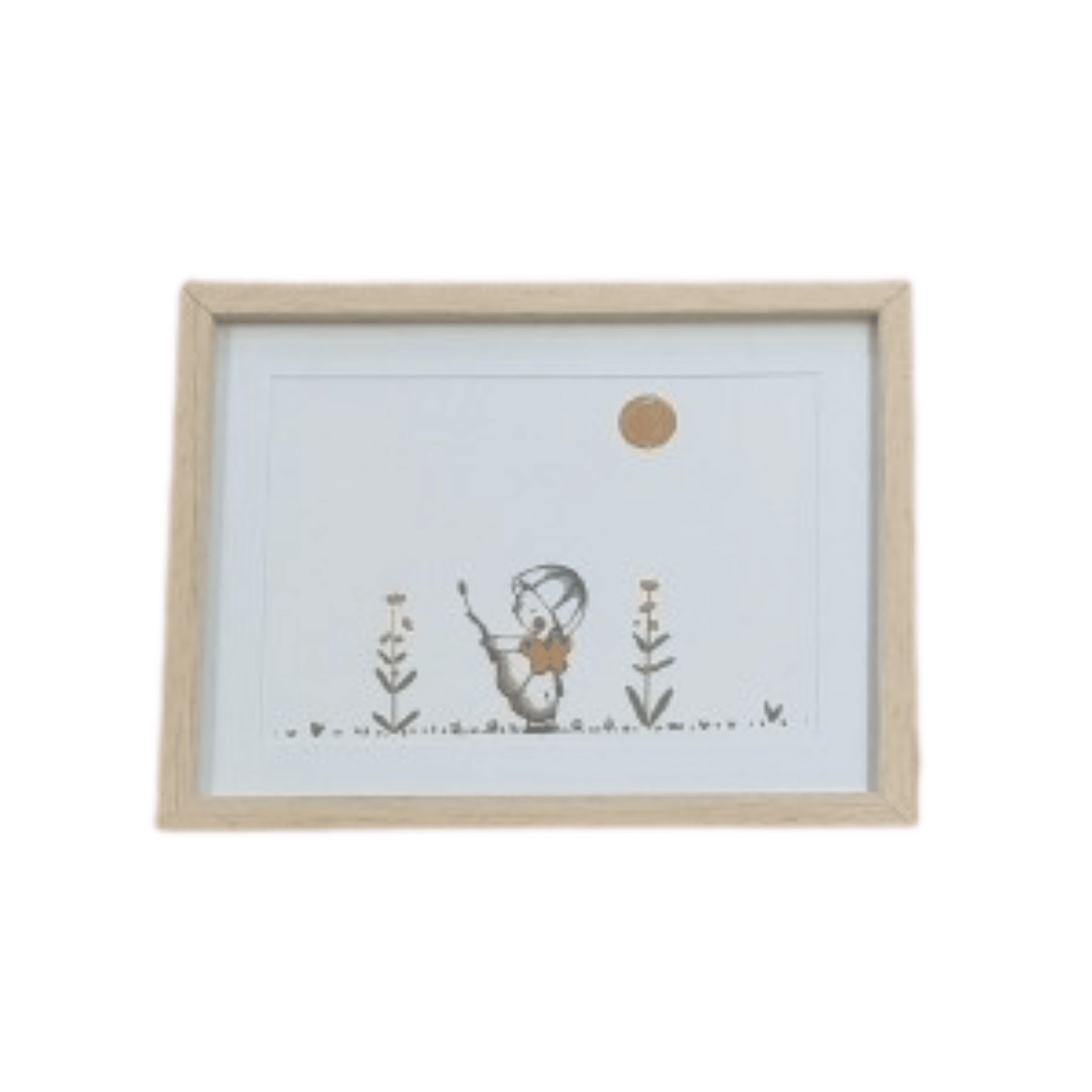 Mohn Art | Little Mushroom and Butterfly Print