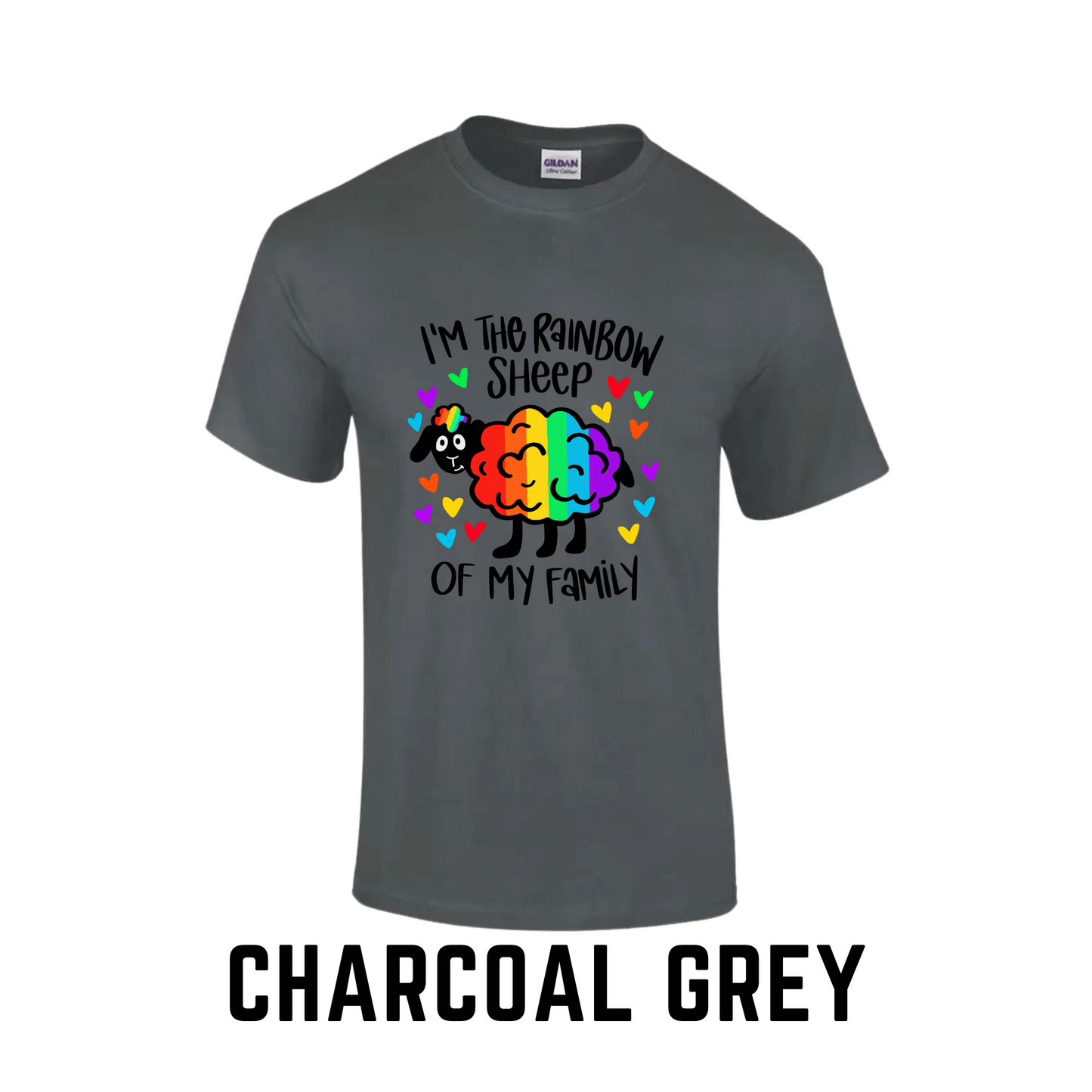 I'm the Rainbow Sheep | Printed Crew Neck T-Shirt