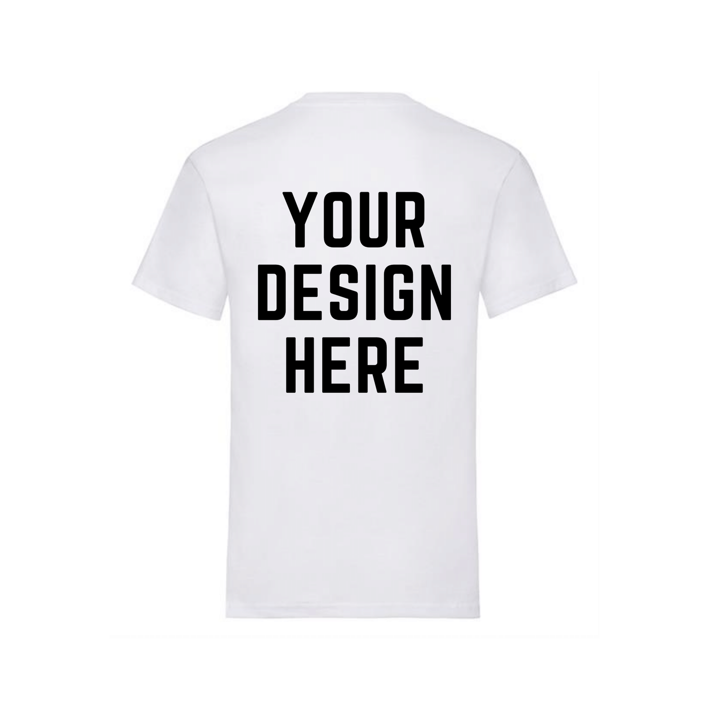 Custom Crew Neck T-Shirt | Printed Front and Back