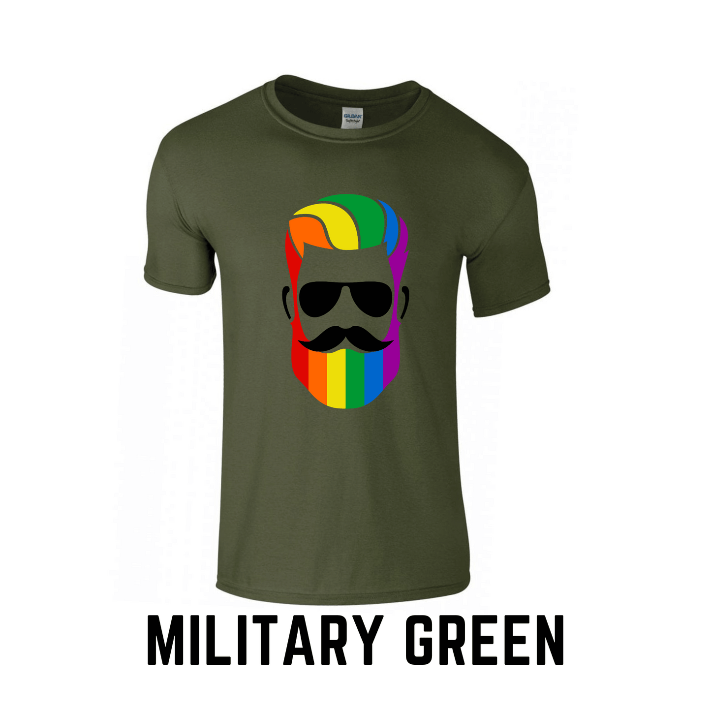 Rainbow Man | Printed Crew Neck T-Shirt