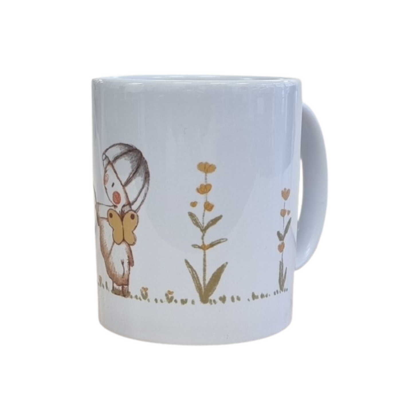 Mohn Art Little Mushroom Set of Four | White Ceramic Mugs