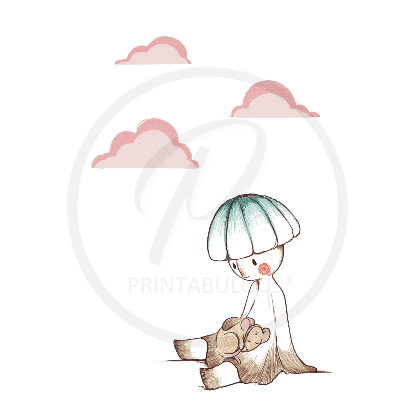 Mohn Art | Little Mushroom and Mouse Print