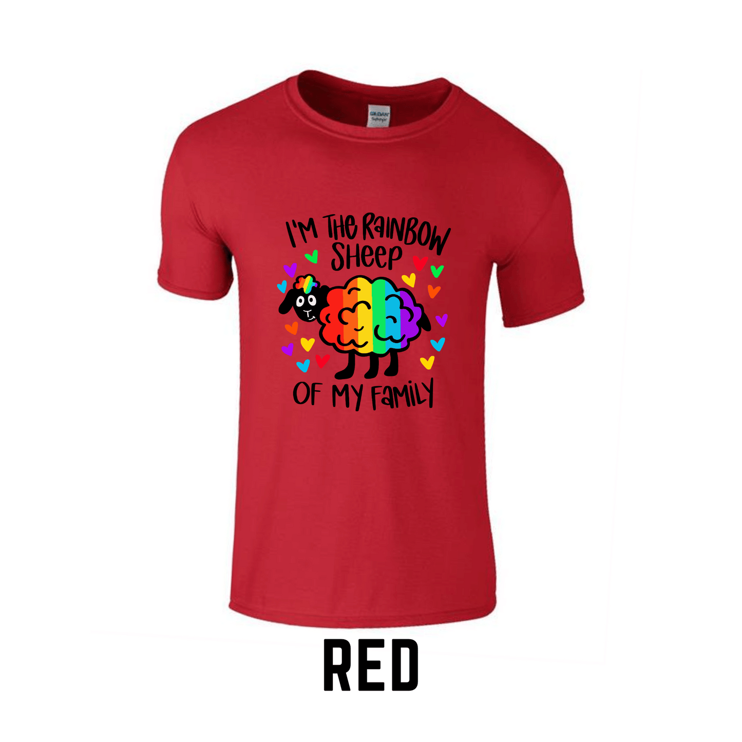 I'm the Rainbow Sheep | Printed Crew Neck T-Shirt