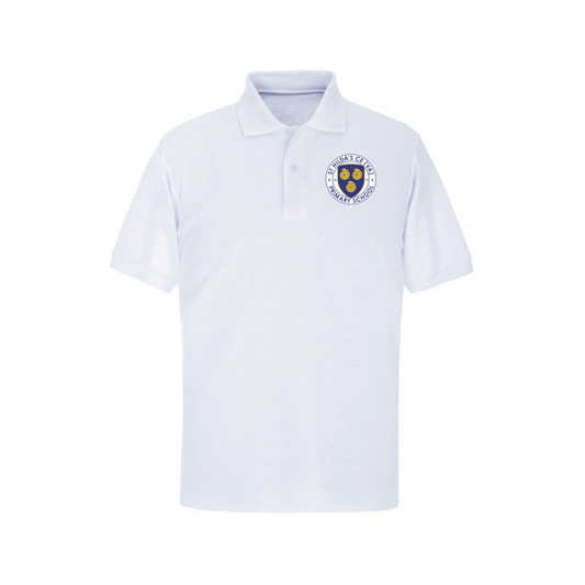 St Hilda's Badged Uniform White Polo